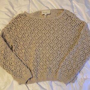 Jessica Simpson Textured Beige Sweater